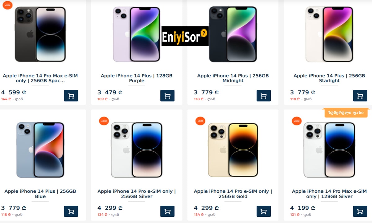 Gürcistan telefon fiyatları iphone