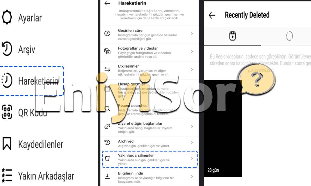 Instagram Silinen Fotoğrafları Geri Getirme