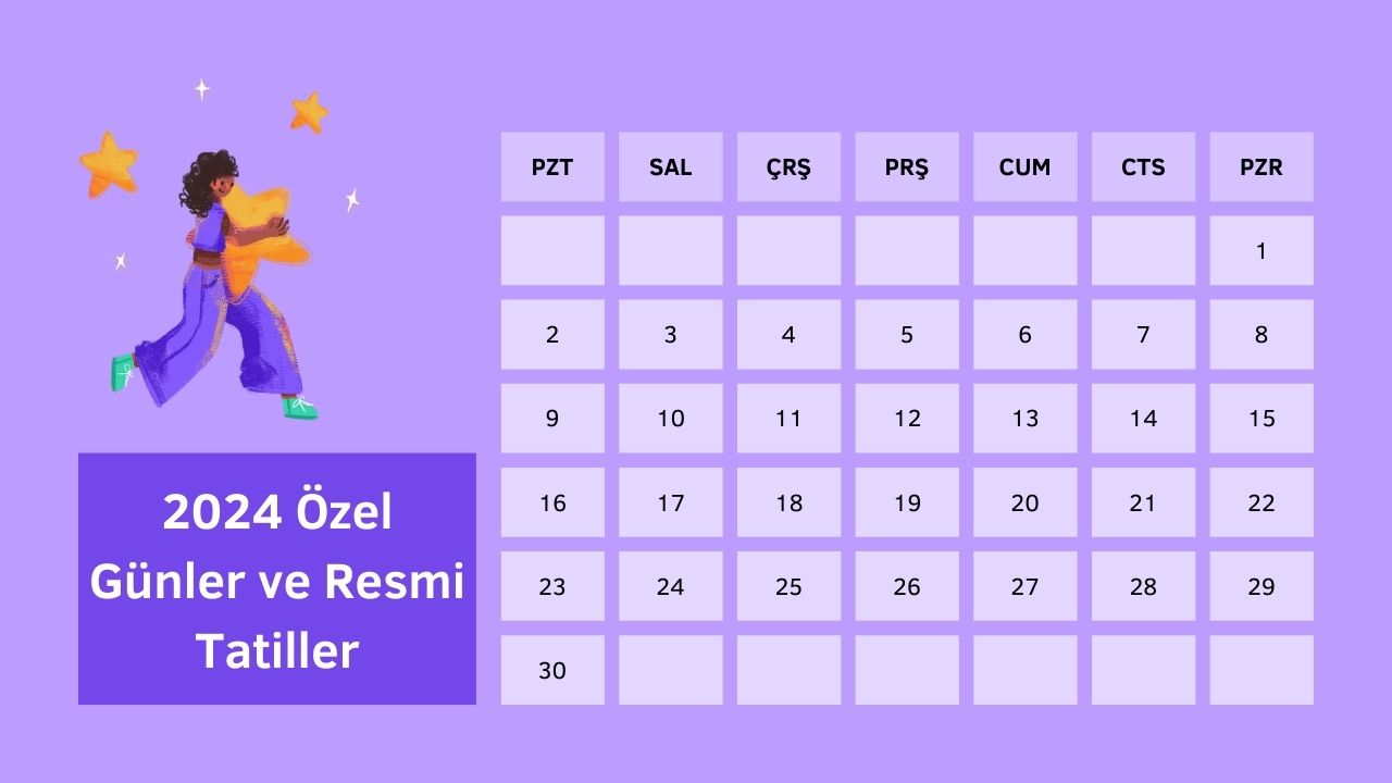 2024 Özel Günler ve Resmi Tatiller