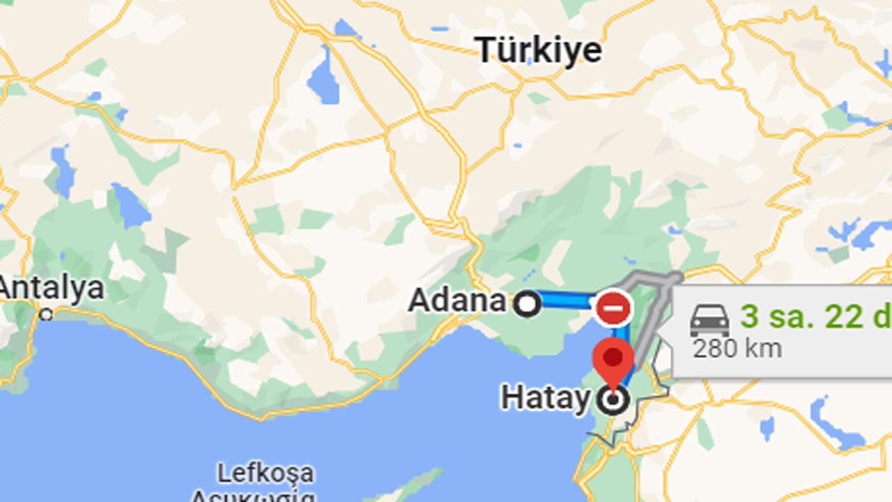 Adana Hatay Arası Kaç Km