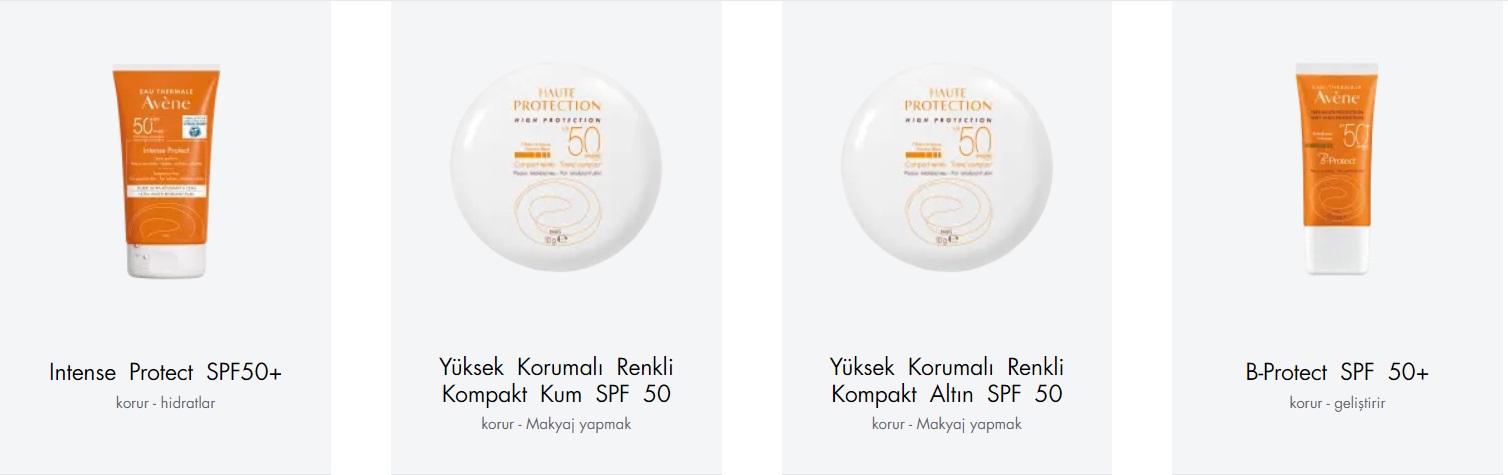 Avene güneş kremi