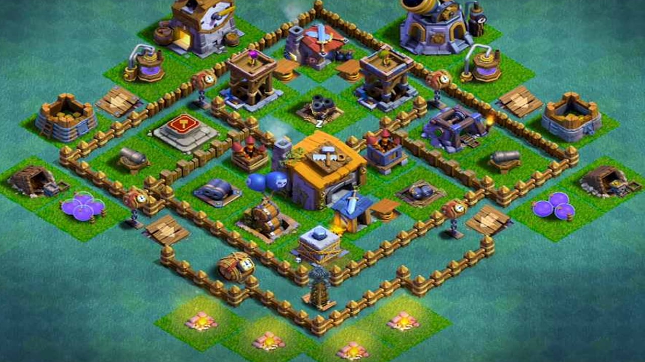 Clash Of Clans İnşaatçı Üssü 5. Seviye Köy Düzeni