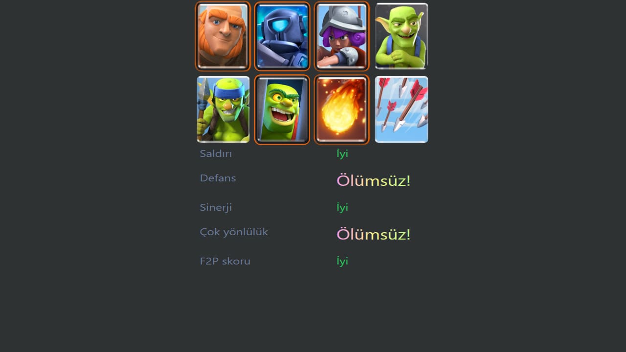 Clash Royale 1 Arena Deste