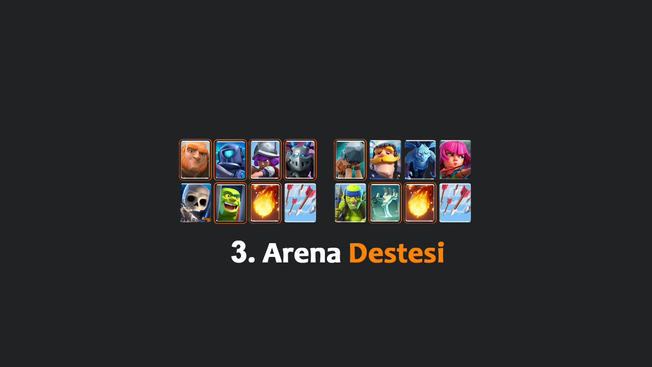 Clash Royale 3 Arena Destesi