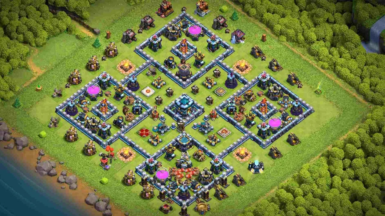 Clash of Clans 13. seviye köy düzeni