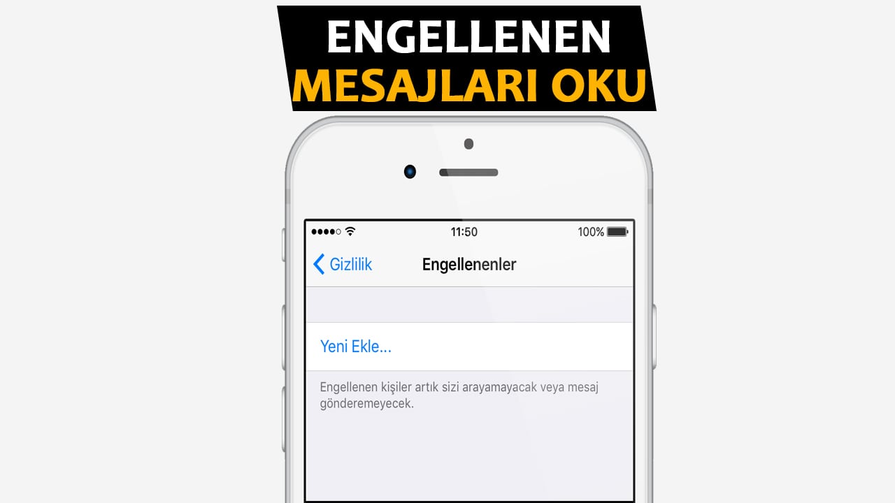 Engellenen Numaradan Gelen Mesajları Görme