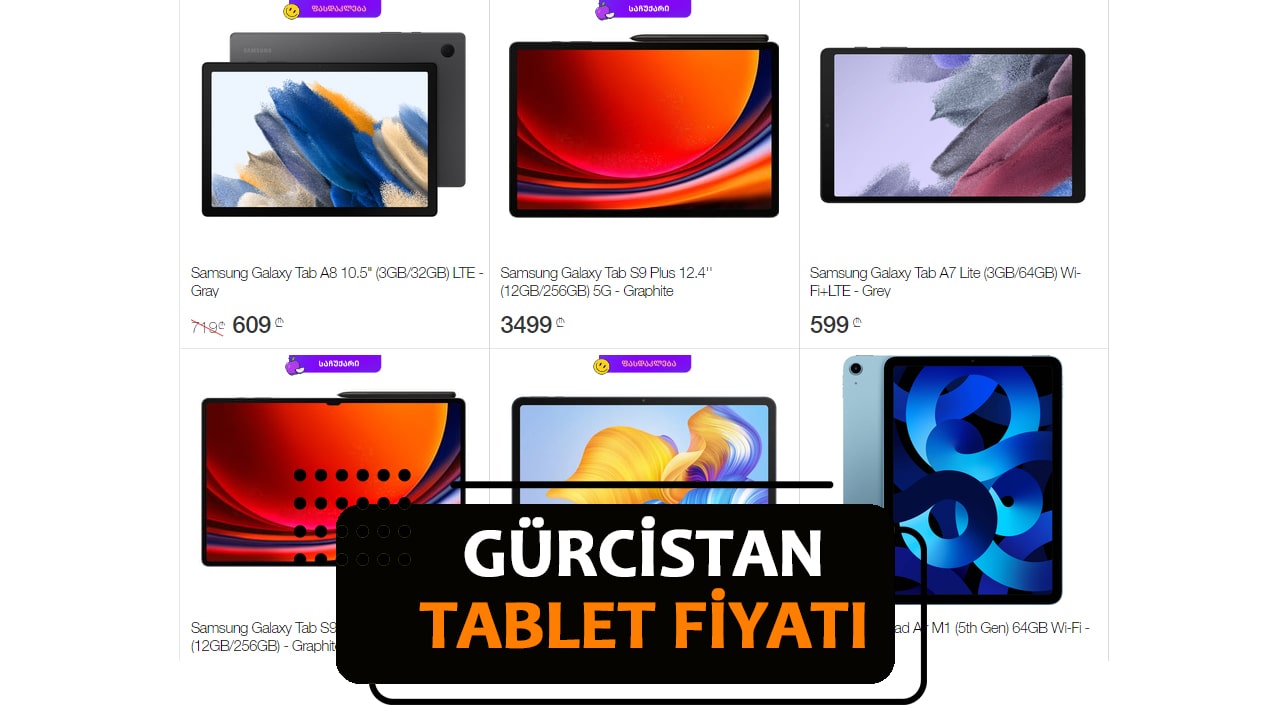 Gürcistan Tablet Fiyatları