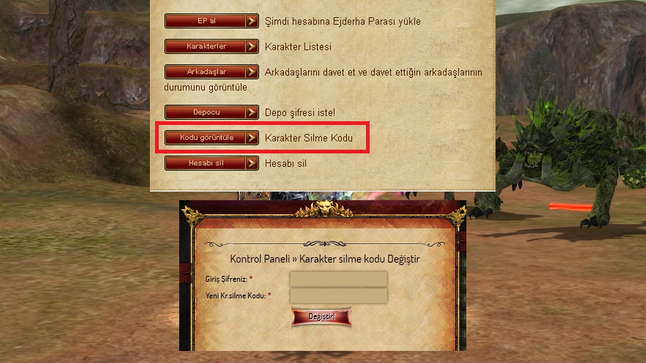 Metin2 Karakter Silme