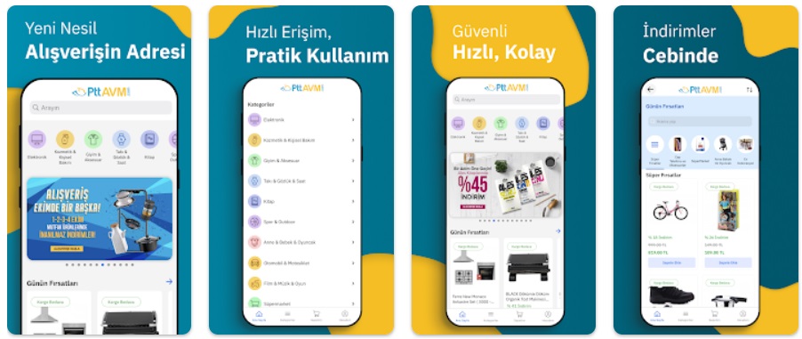 PttAvm mobil uygulaması