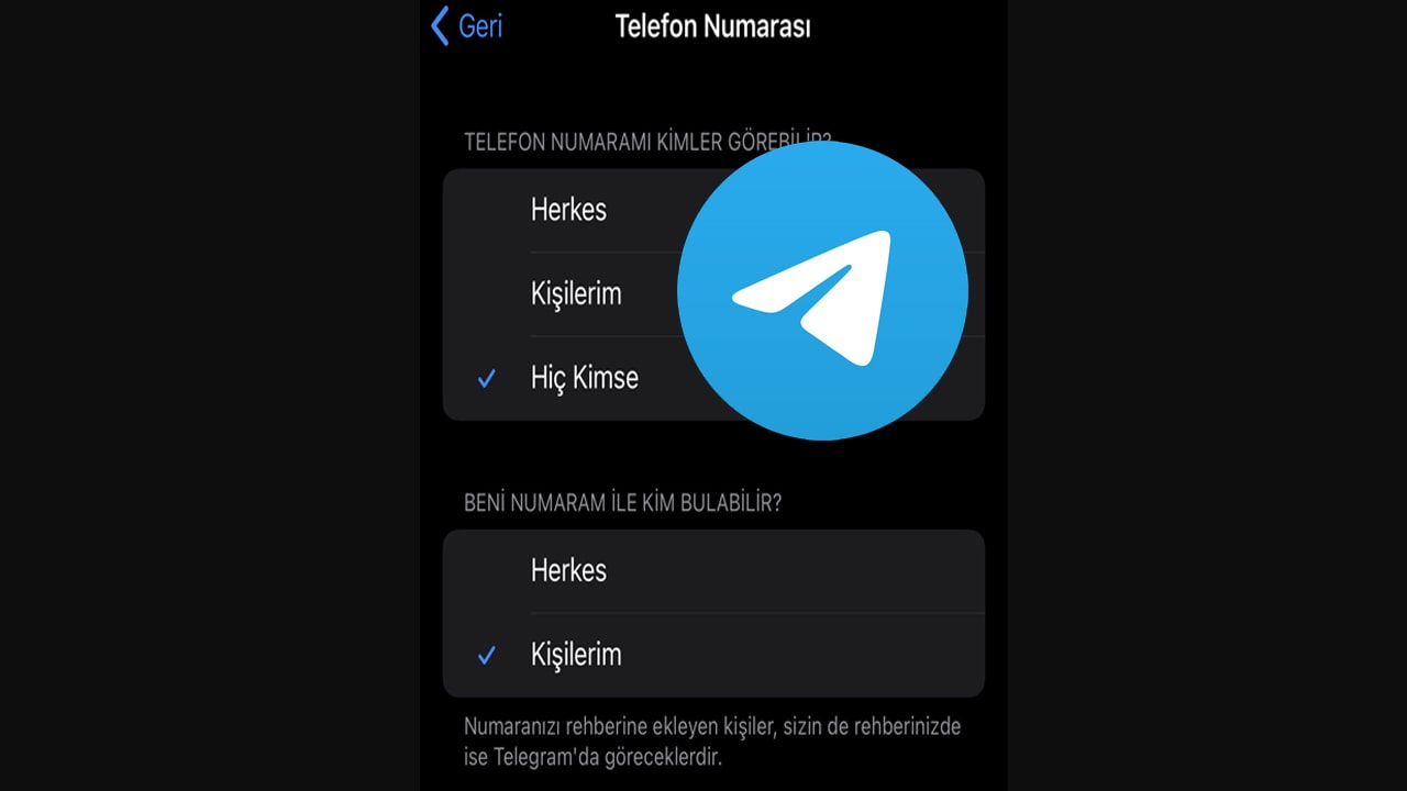 Telegram Numara Nasıl Gizlenir