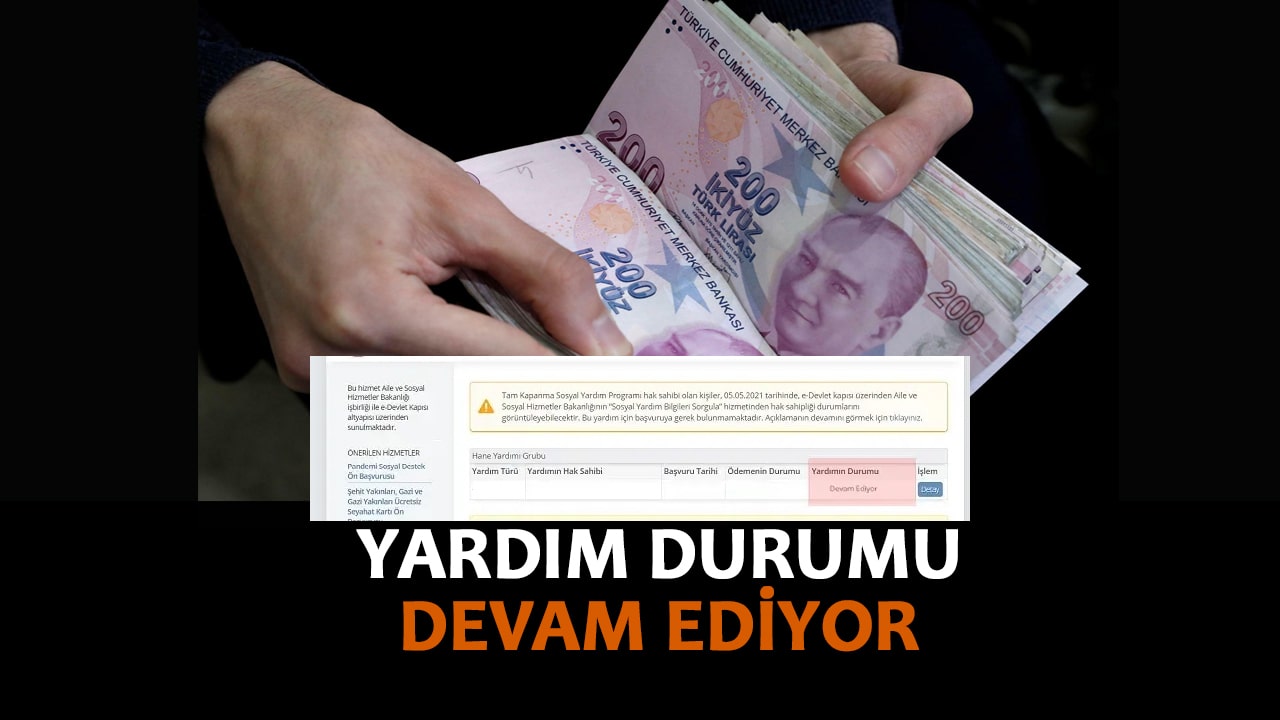Yardım Durumu Devam Ediyor Ne Demek