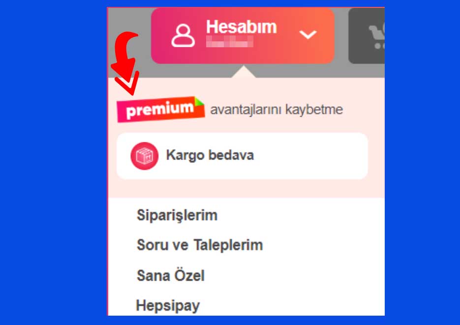 hepsiburada premium iptali