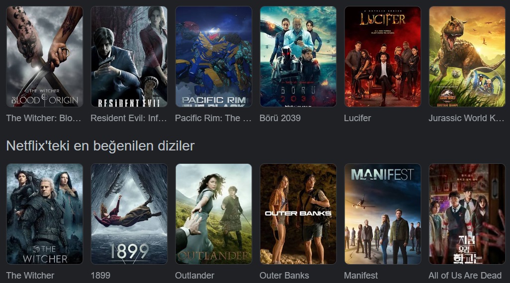 netflix yabancı diziler