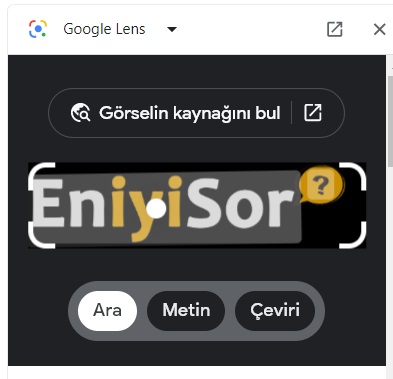 google lens ile fotoğraf arama